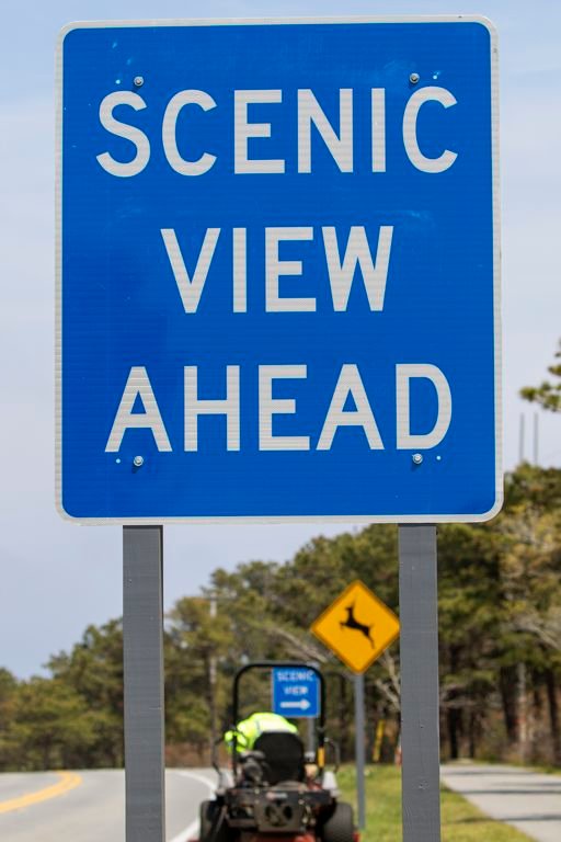 The state recently installed a pair of scenic-view signs along Milestone Road.
