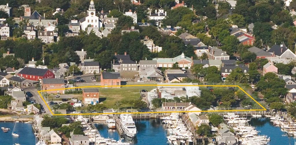 Harbor Place, the site where New England Development purchased 1.9 acres of Winthrop's waterfront property.