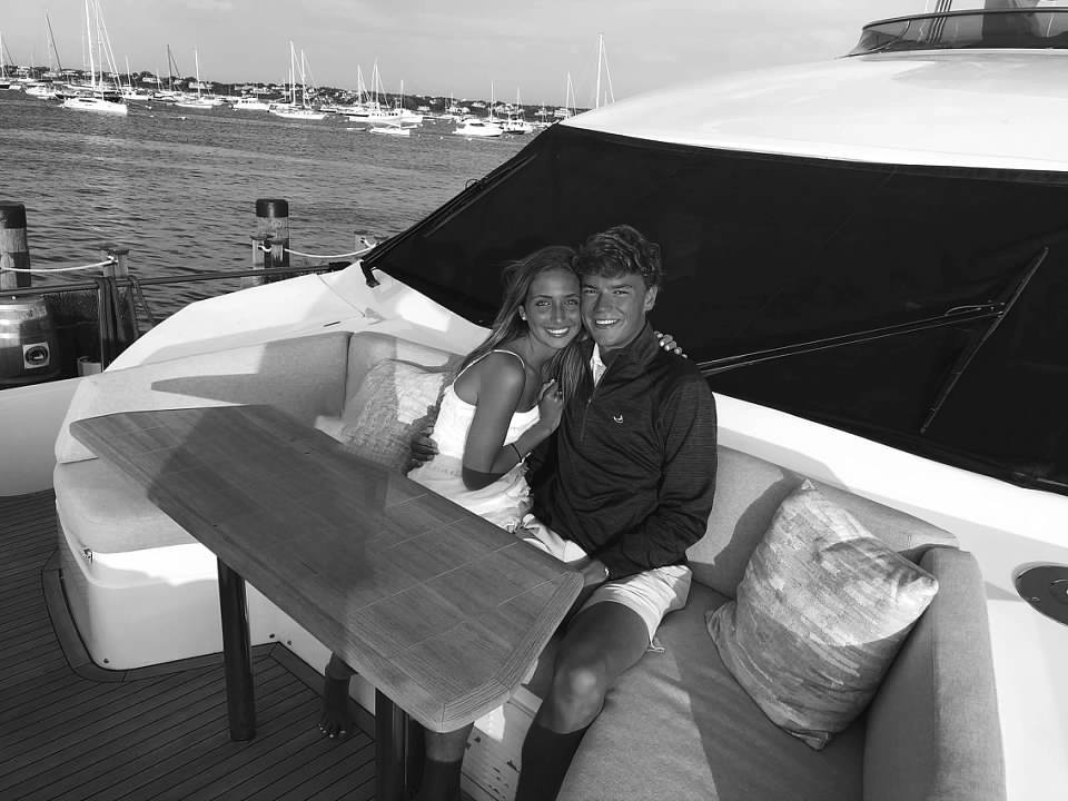 Madeline Ives and Thomas Tyrrell. Nantucket was our first vacation as a couple and we had the best time! We hope to go back every summer together.