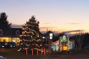 Nokesville Christmas tree welcomes people into the down town. 