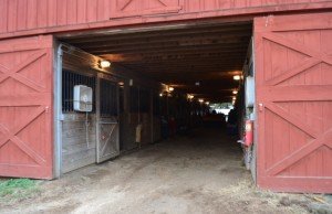 The view inside the stables at Silver Eagle.