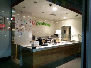 A peek inside the closed Pinkberry store at Virginia Gateway's Promenade in Gainesville. 