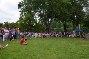 Hundreds attend the opening of the Bull run retreat. 