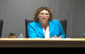 Supervisor Jeanine Lawson comments on the resolution at the Aug. 4, 2015 Board of County Supervisors meeting at the McCoart Building. 