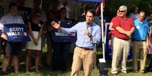 Gov. Scott Walker, Republican Presidential Primary Candidate, stumping in Woodbridge, Virginia. 