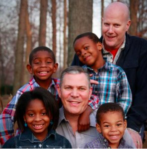 Rob Scheer and his husband have adopted four children from foster care.