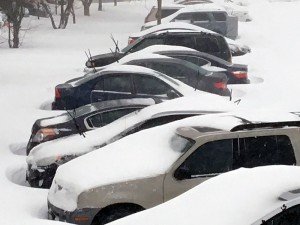 Bristow residents hunker down Saturday morning as high winds and heavy snow  have created treacherous driving conditions in the region.