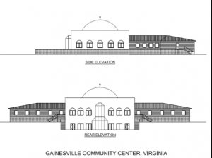 Front and side views of greater Gainesville ADAMS mosque as per ADAMS website. 