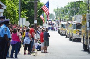 Residents watch the Nokesville Day Parade held on May 17, 2014. 