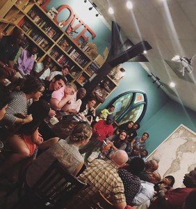 "Community Forum" at Jarani's Coffeehouse in Manassas, July 11, 2016. 
