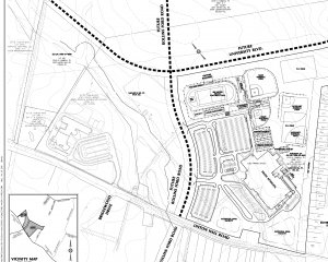 Partial site map of Prince William County's 13th public high school. Courtesy of Prince William County Schools. 