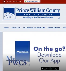 Image from the Prince William County Schools main website.