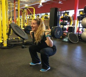 Jessica participates in the Christmas Fitness Fit Challenge at Retro Fitness, Manassas. 
