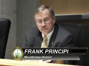Woodbridge Supervisor Frank Principi speaking at the Jan. 10 meeting of the Prince William Board of Supervisors. 