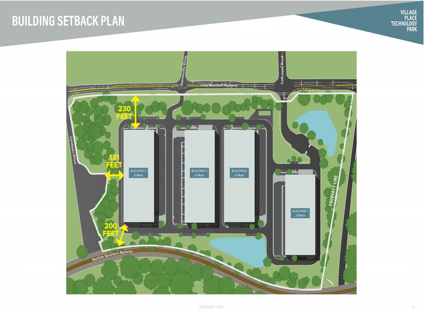 Four data center are planned for the property