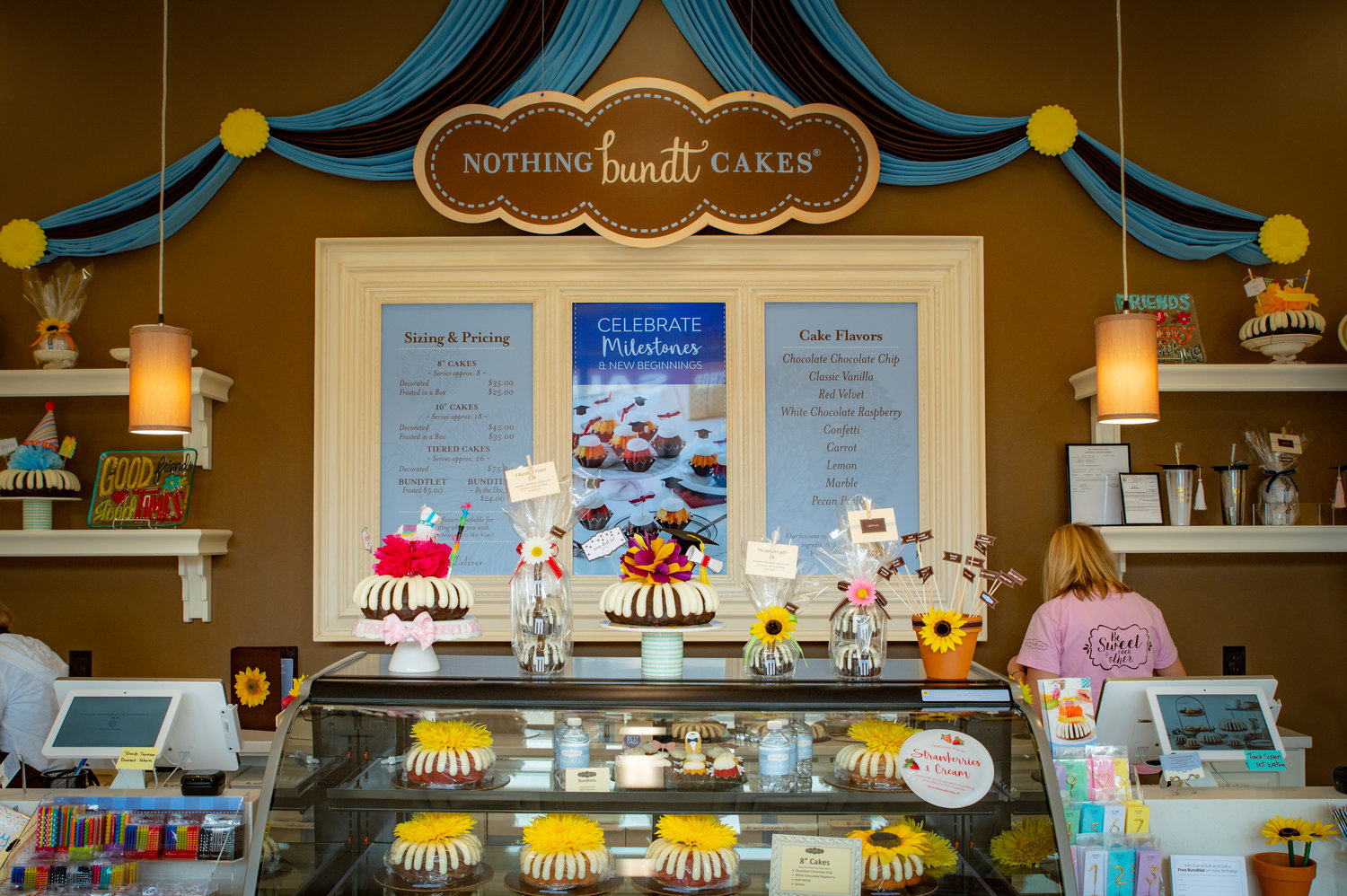 Nothing Bundt Cakes Gainesville-Haymarket has a cheerful interior.