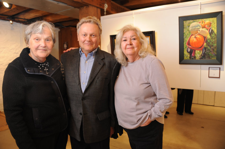 Langia Miller, artist Bill Miller and Alicia Milosz.