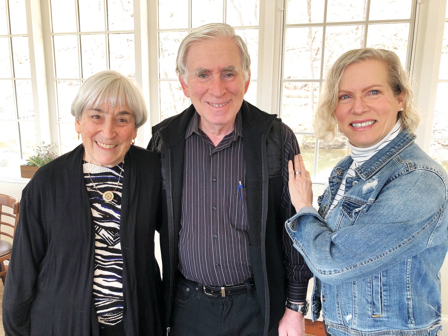 Arlene Hanauer, Richard Hanauer and Joyce Leister-Deutsch. Photograph by Carol Ross.