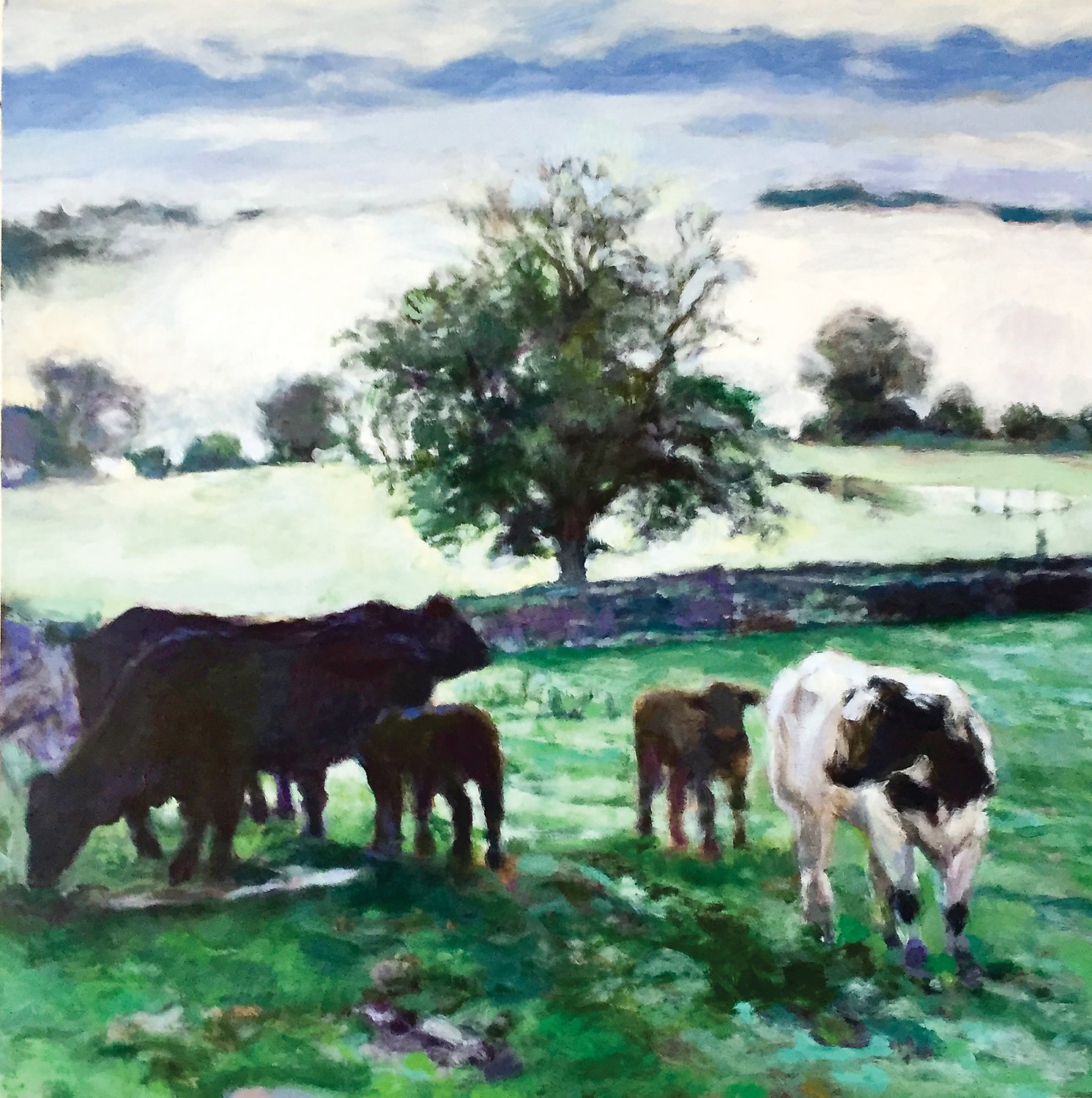 “Mist Over Esthwaite Water” is an acrylic on board by Claudia Fouse Fountaine.