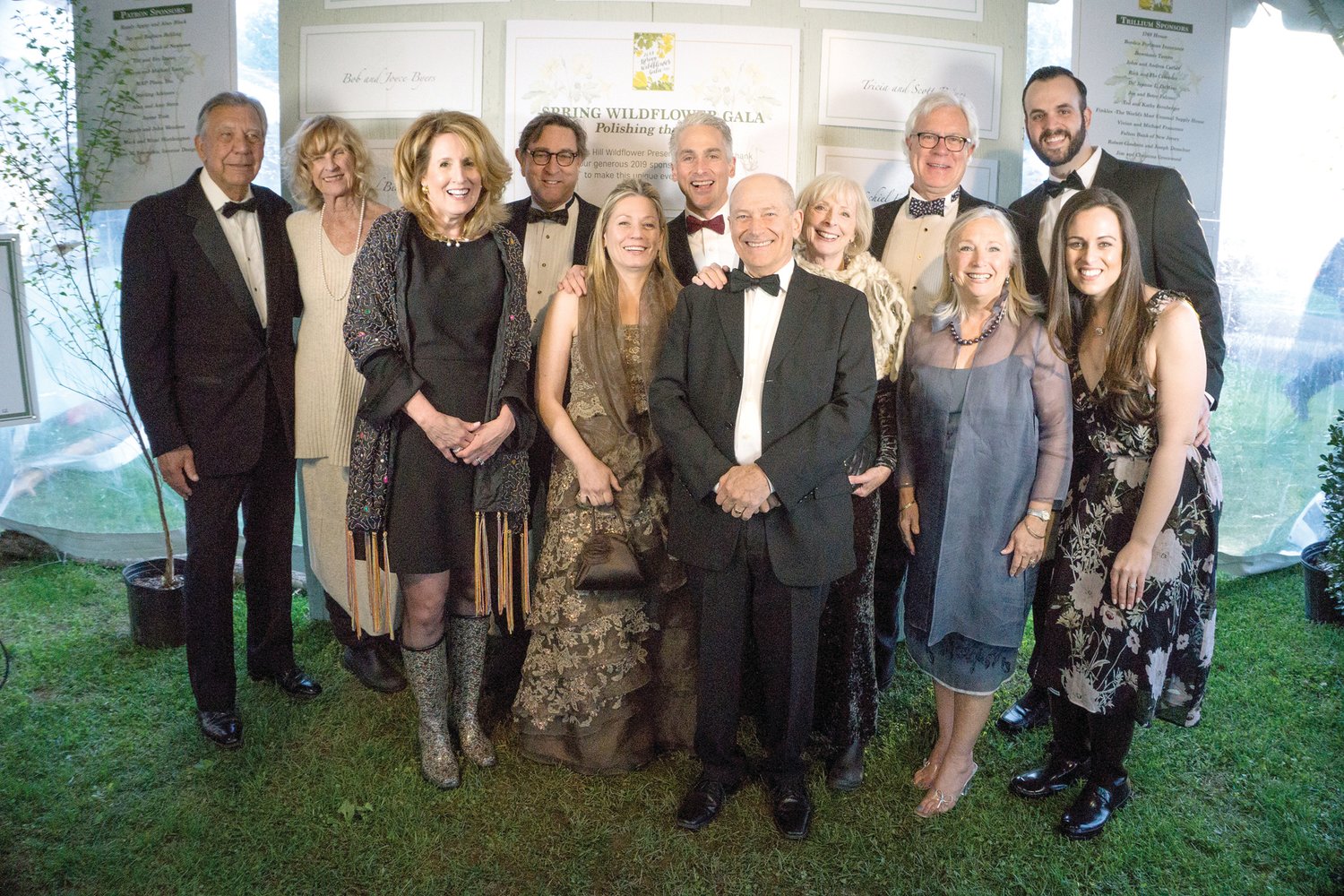 Members of Addison Wolfe Real Estate, which was a sponsor of the Spring Wildflower Gala. Photograph by Carol Ross.