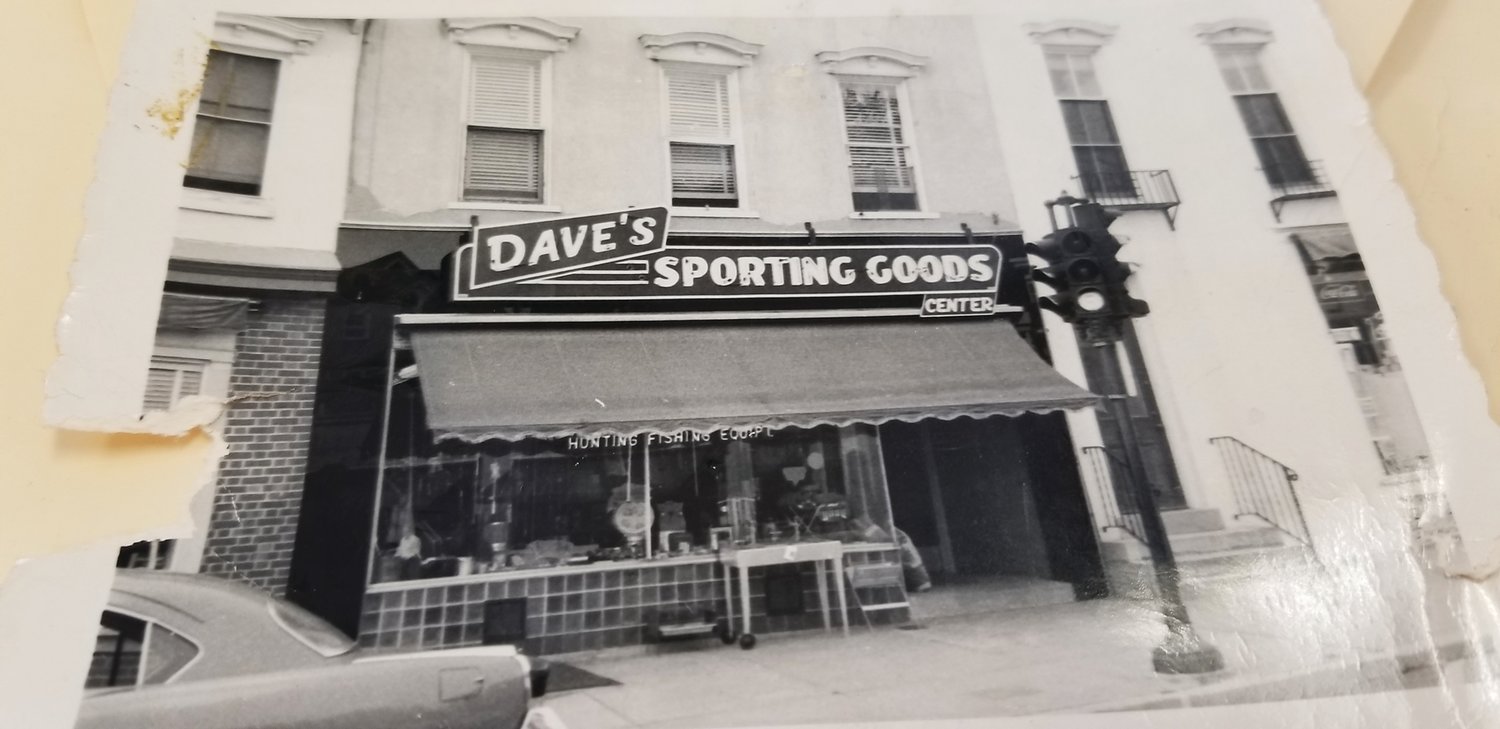 The original Dave’s Sporting Good Center in Doylestown Borough, where it was located from May 15, 1954 until Labor Day 1963.
