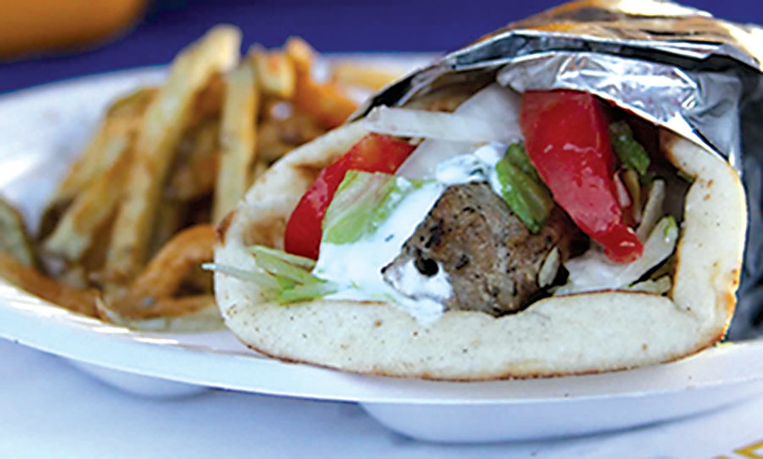 The familiar Greek gyro sandwich is always a crowd favorite. It will be served with fries at the festival.