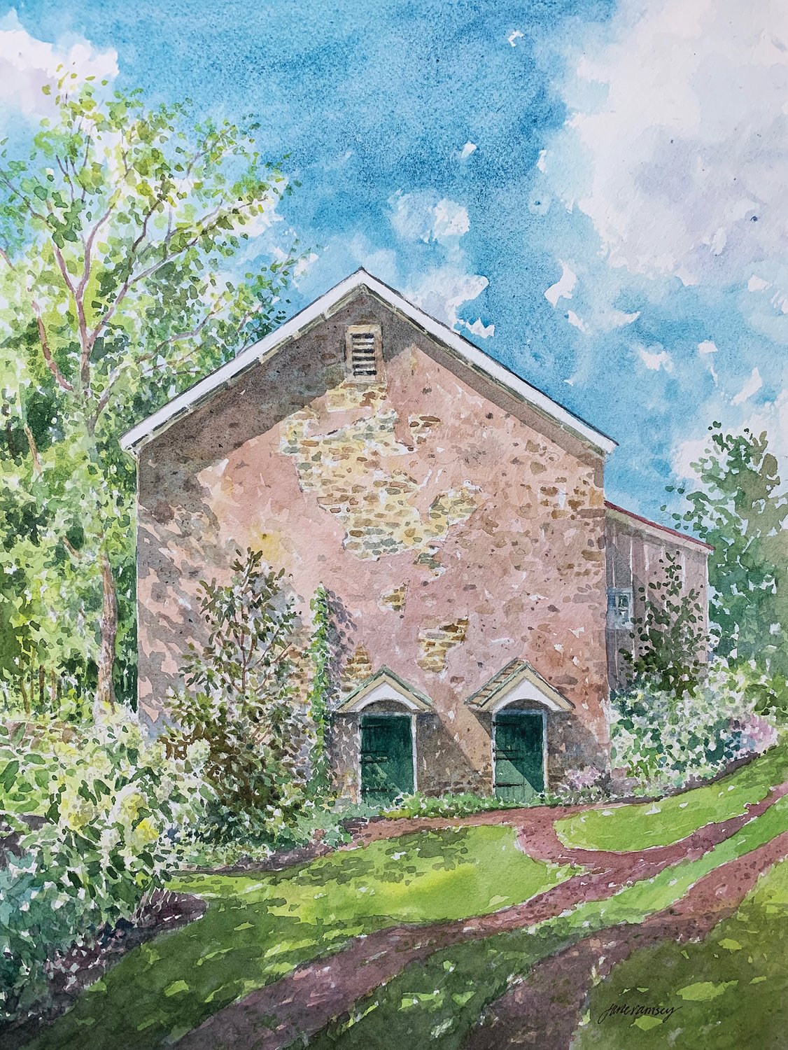 “Art of the Barn 2019” is by Jane Ramsey.