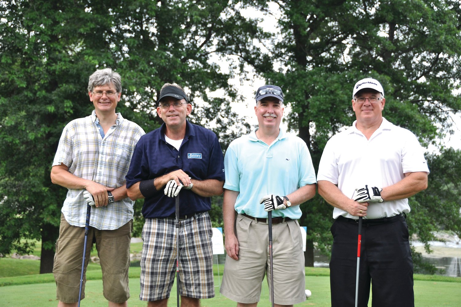 Representing Janney Montgomery Scott at the golf outing were, from left, Chris Haidinger, Ed Sherwood, Bob Weckenman and Frank Weckenman.