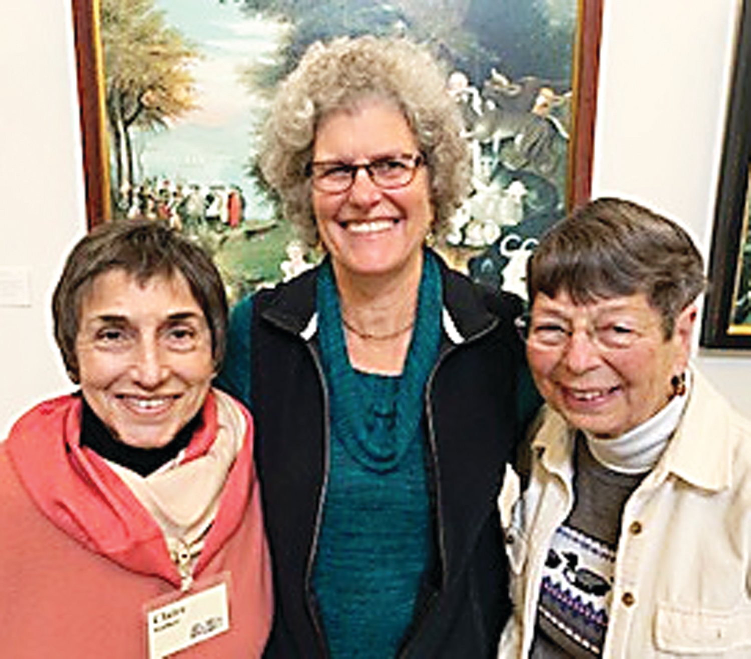 From left are Claire Staffieri, Susan Hoskins and Betsy Crofts.