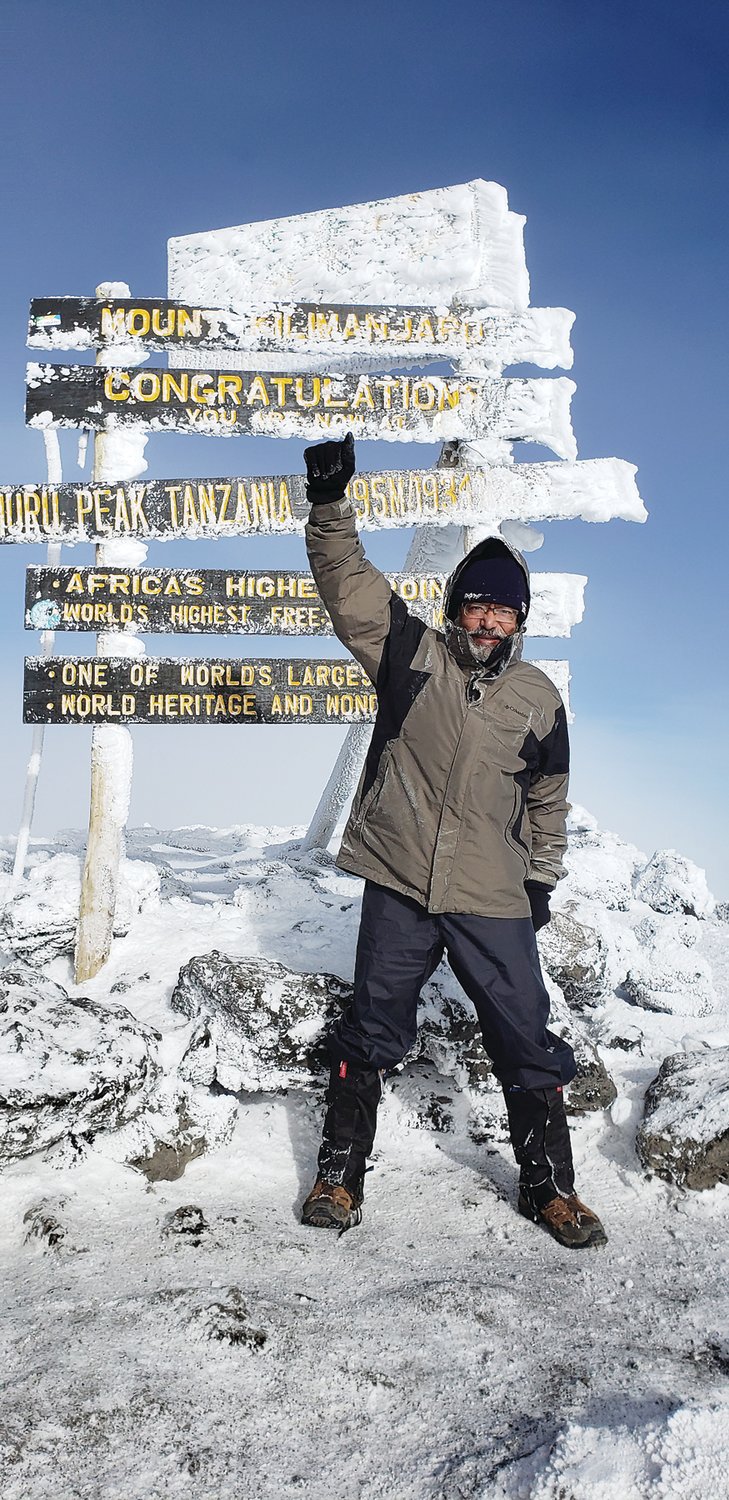 Bijou Ganguly at the summit.