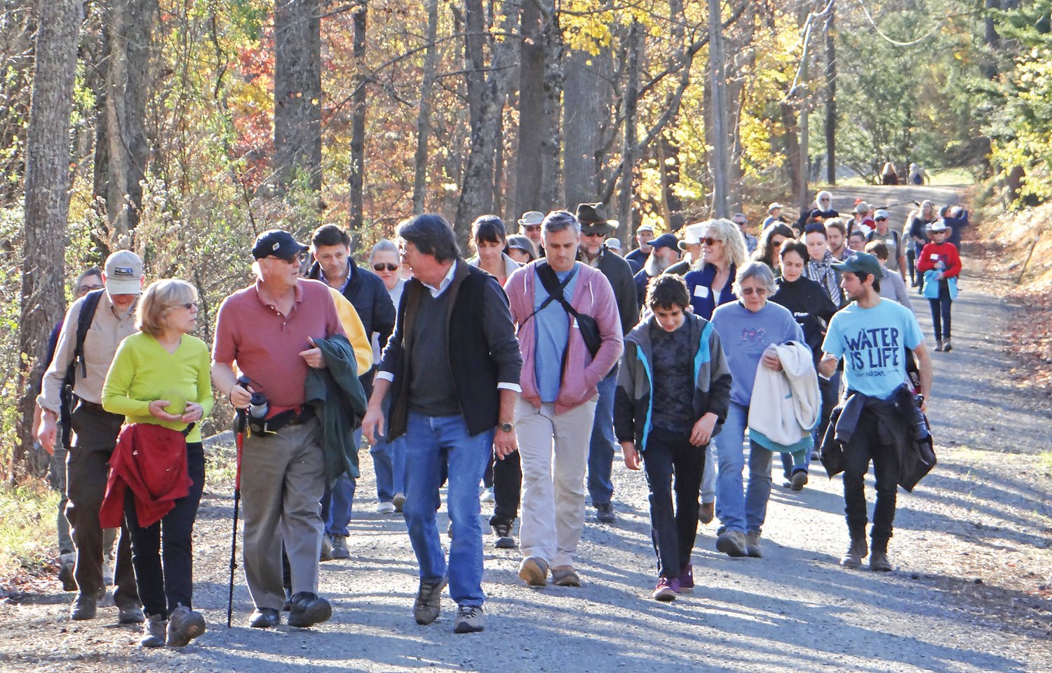 Hikers take part in a previous Donald and Beverley Jones Memorial Hike. The 25th anniversary event is Nov. 10.