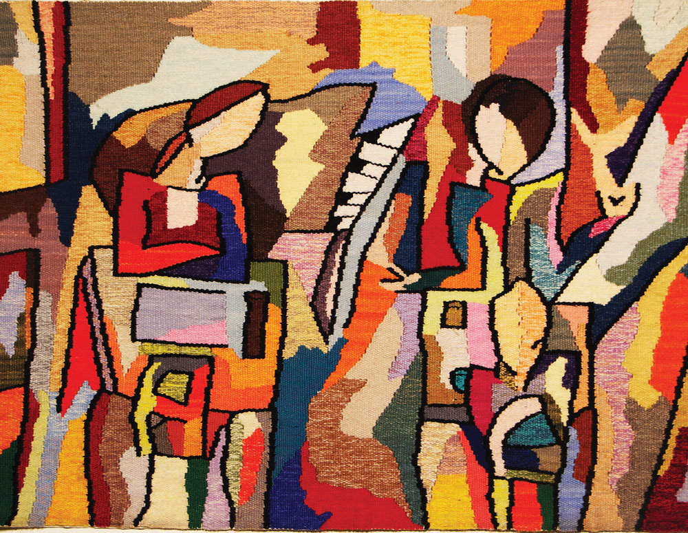 “Thursday Night” is a tapestry by Mary-Ann Sievert.