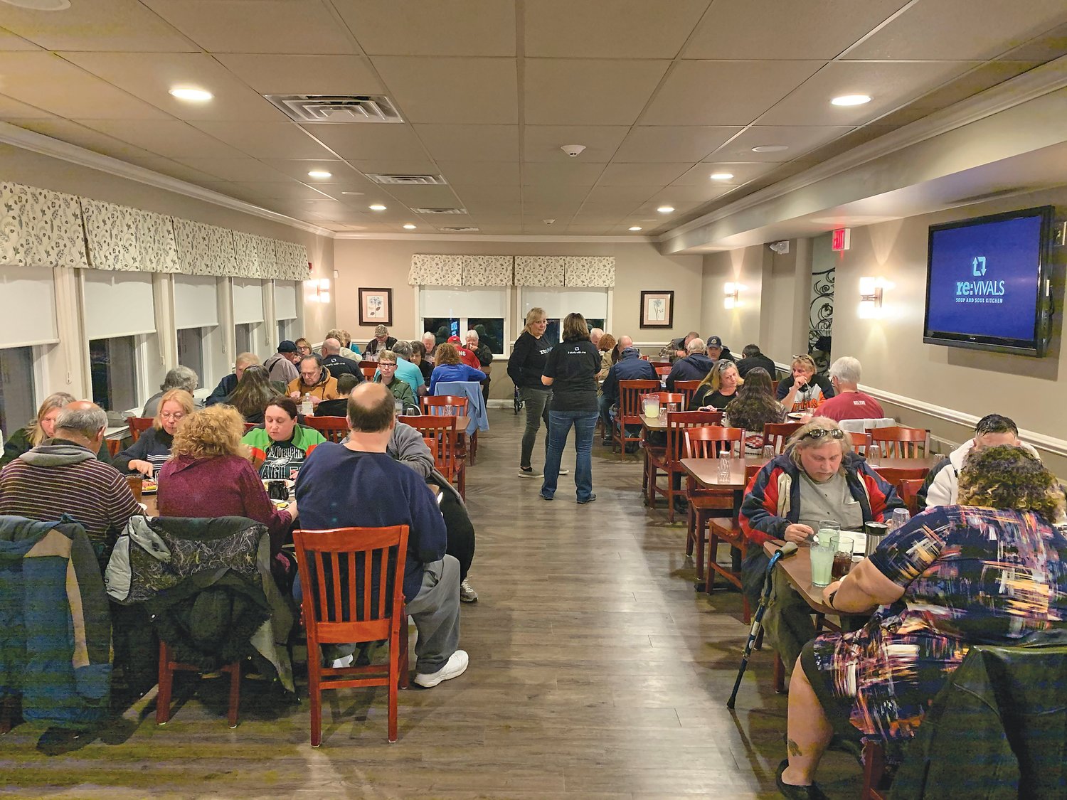 The Soup Kitchen at Revivals Outreach Center is serving two family-style meals free of charge at 5 p.m. and 6:15 p.m. every Tueday through Dec. 17. Photograph courtesy of Adam Mellor.