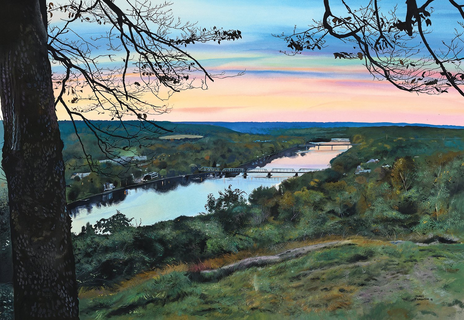 “Goat Hill Overlook” in Lambertville, N.J., is by James Fiorentino.