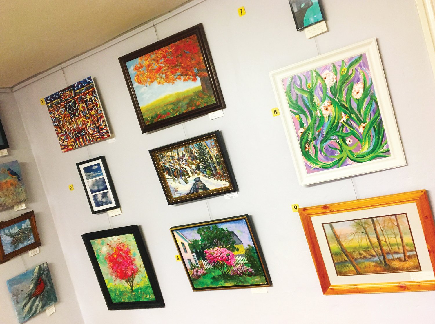 Gathering Art Gallery and Boutique showcases works by local artists.