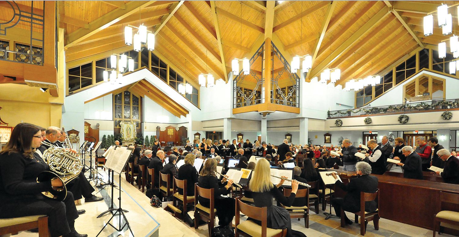Soloists and the community will be accompanied by a 40-piece orchestra at Our Lady of Guadalupe Church Dec. 21, at the Bucks County Gilbert & Sullivan Society’s “Handel’s Messiah Sing-Along.” Photograph by Dennis Kloppel.