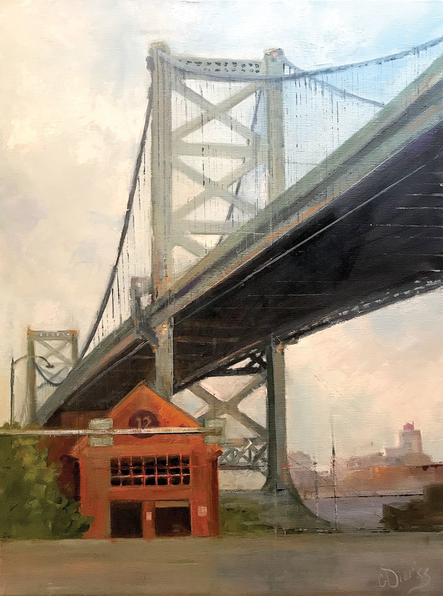 “Under the Franklin Bridge” is by Connie Dierks.
