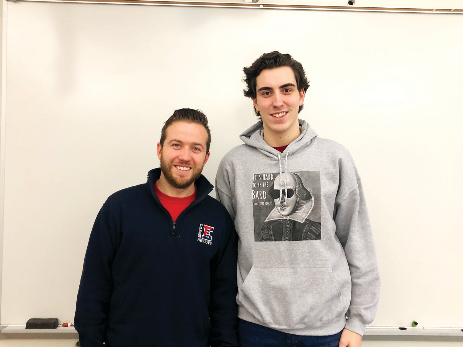 CB East teacher Chris Pierangeli  and Braeden Miller will travel  to Hawaii in June for the Sacrifice for Freedom: World War II in the Pacific Student & Teacher Institute.