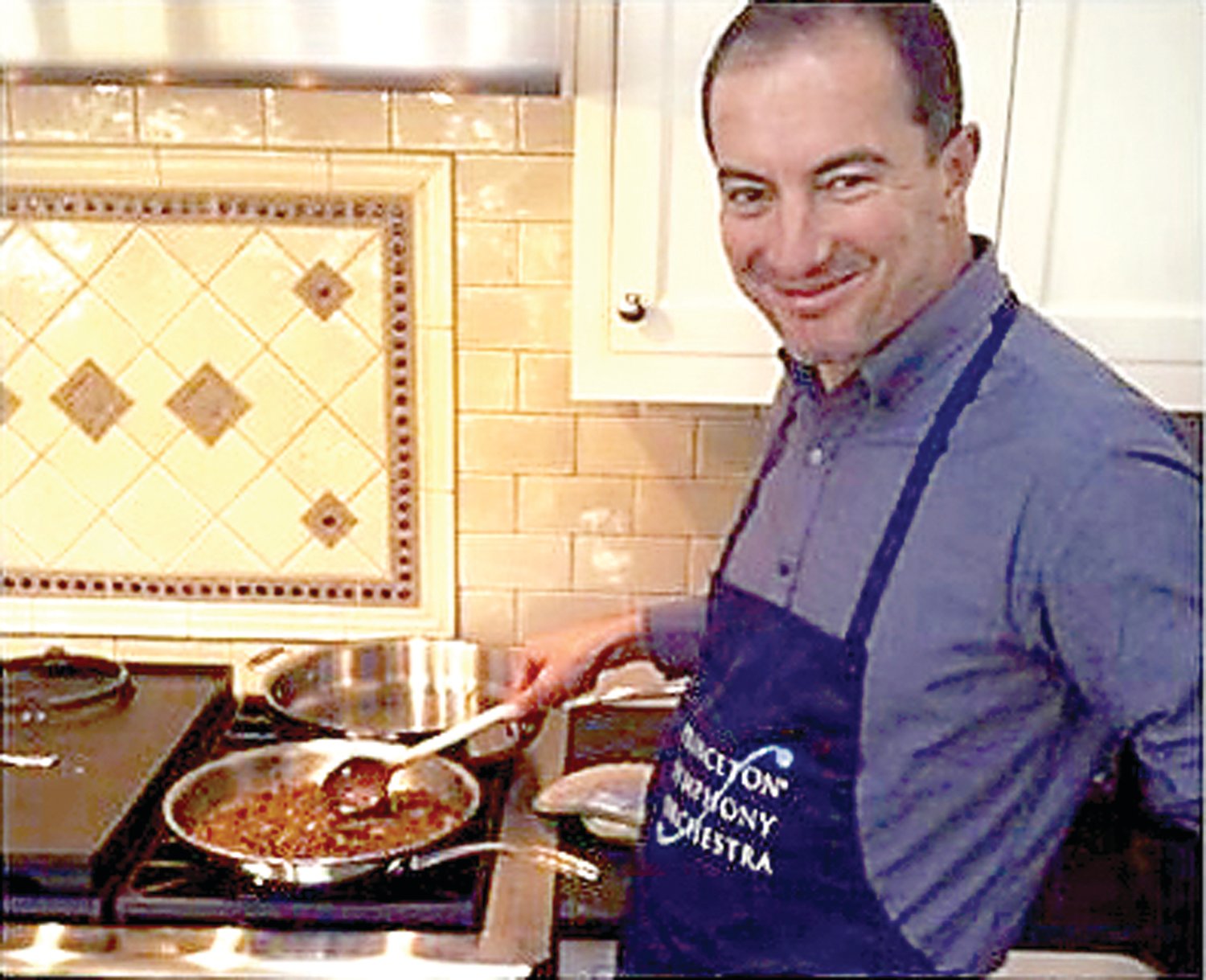 Chef Rossen Milanov, PSO music director, prepares a dish for “Cooking with the PSO.”