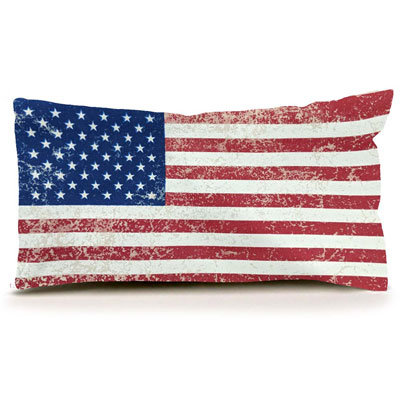 The American Flag pillow is one of several offered by Eric & Christopher as part of the American Pride Collection.