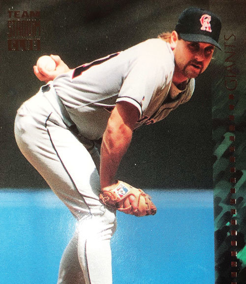 Pitcher Steve Frey averaged 48 annual appearances during his 17 professional seasons.