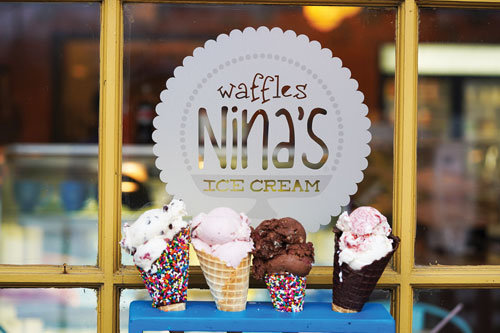 Nina’s Waffles & Ice Cream serves house-made waffles and ice cream in four Bucks County locations.