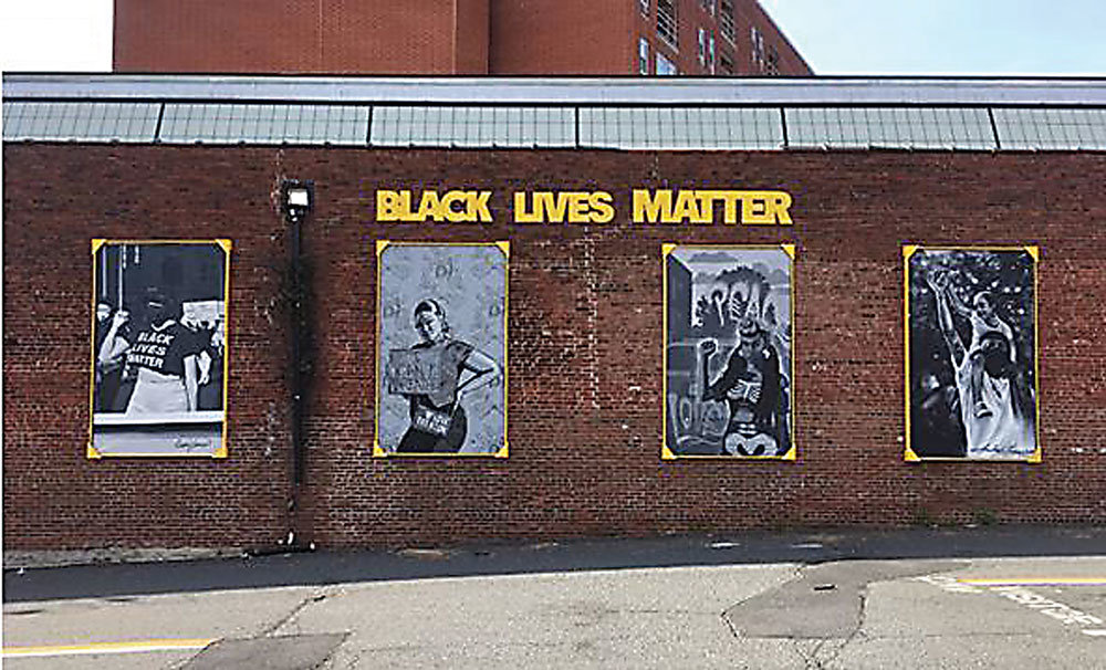 The collaborative Black Lives Matter mural at Artworks pays homage to Trenton citizens who participated in peaceful demonstrations last summer.