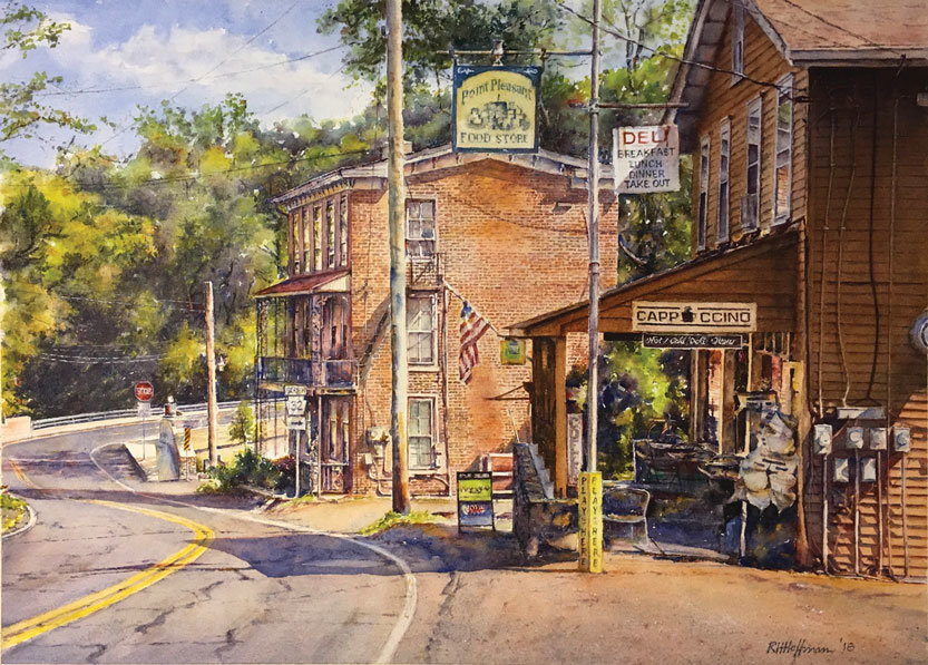 “Point Pleasant” is a watercolor by Richard Hoffman.