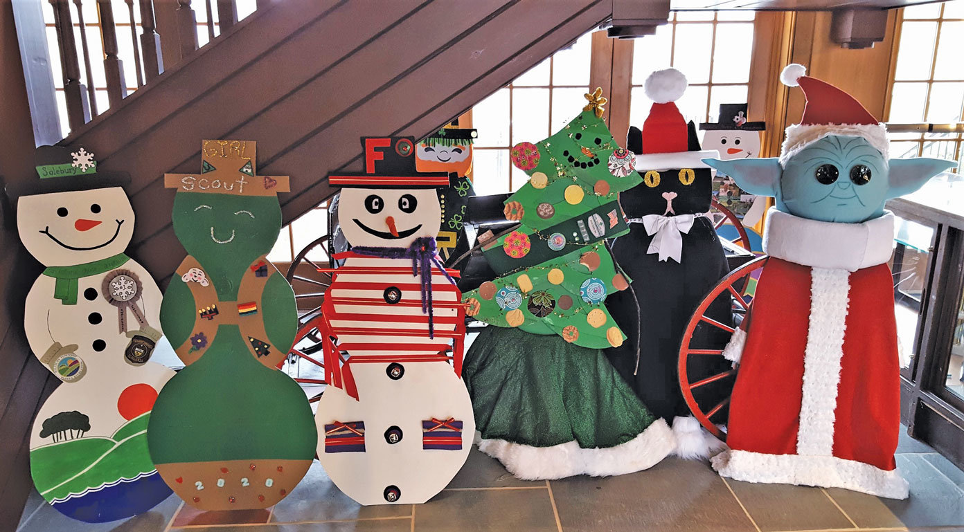 Snow Folk Art remains on view at the Solebury Township Building through Jan. 7.