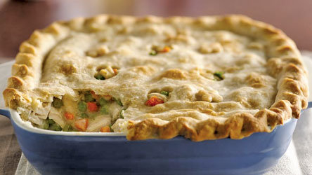 This chicken pot pie is made easier by using prepared pie crusts from the supermarket, but you can use homemade crusts if you prefer. (Bettycrocker.com)