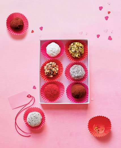 You only need five ingredients to make these rich truffles for your favorite chocolate-loving valentine. (Womansday.com photo by Aaron Graubar Studio)
