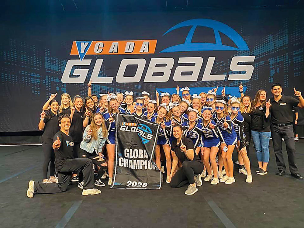 The Hunterdon Huskies D14 cheer team was the 2020 YCADA Globals Champion in its division.