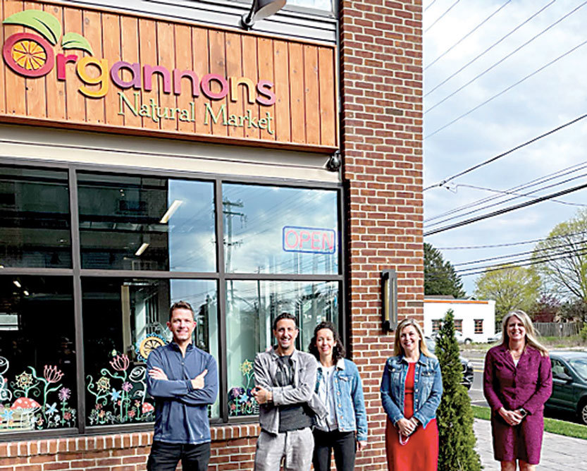 From left are: Organnons Market owner Jim Gannon with Corinne Sikora Wellness and Support Center founding members Keith Fenimore, Kristina Fenimore, Alyssa Walloff and Dr. Shelly Hayes.