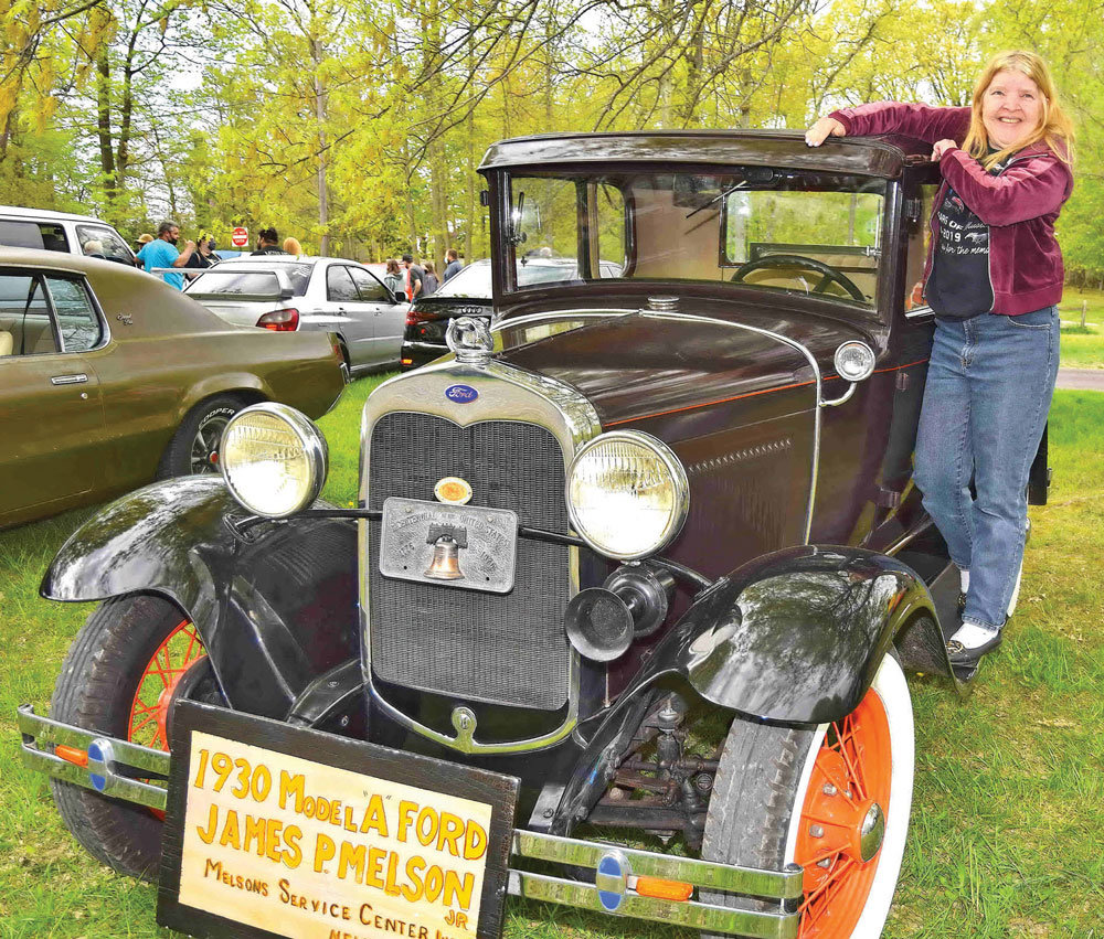 Ellen Melson with her 1930 Ford Model”A.”